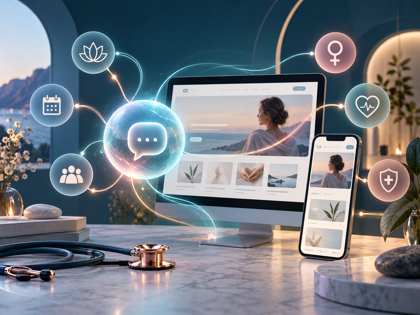 ШІ-помічник на сайті Клініки доктора Медведева / AI assistant on the Dr Medvedev Clinic website